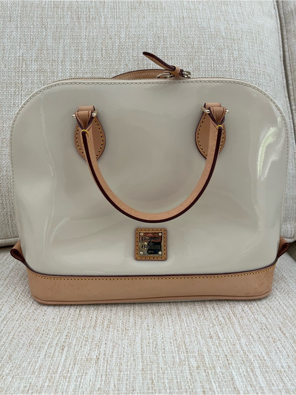 Dooney & Bourke Patent Zip Zip Satchel